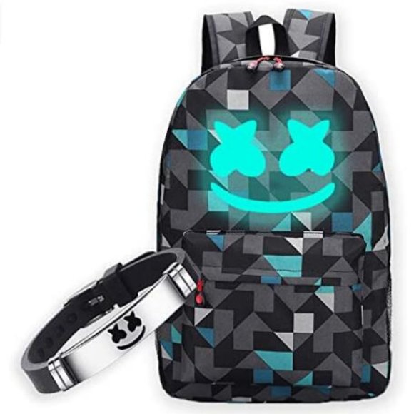 kumi Other - Smile Luminous Backpack & DJ Bracelet School Bag